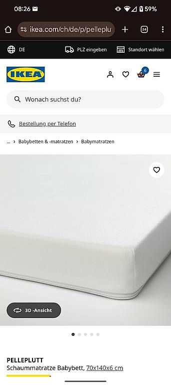 Materassi: Ikea Kinderbettmatratze 70x140 – Usato da Effretikon venduto da sar_x7yl 1