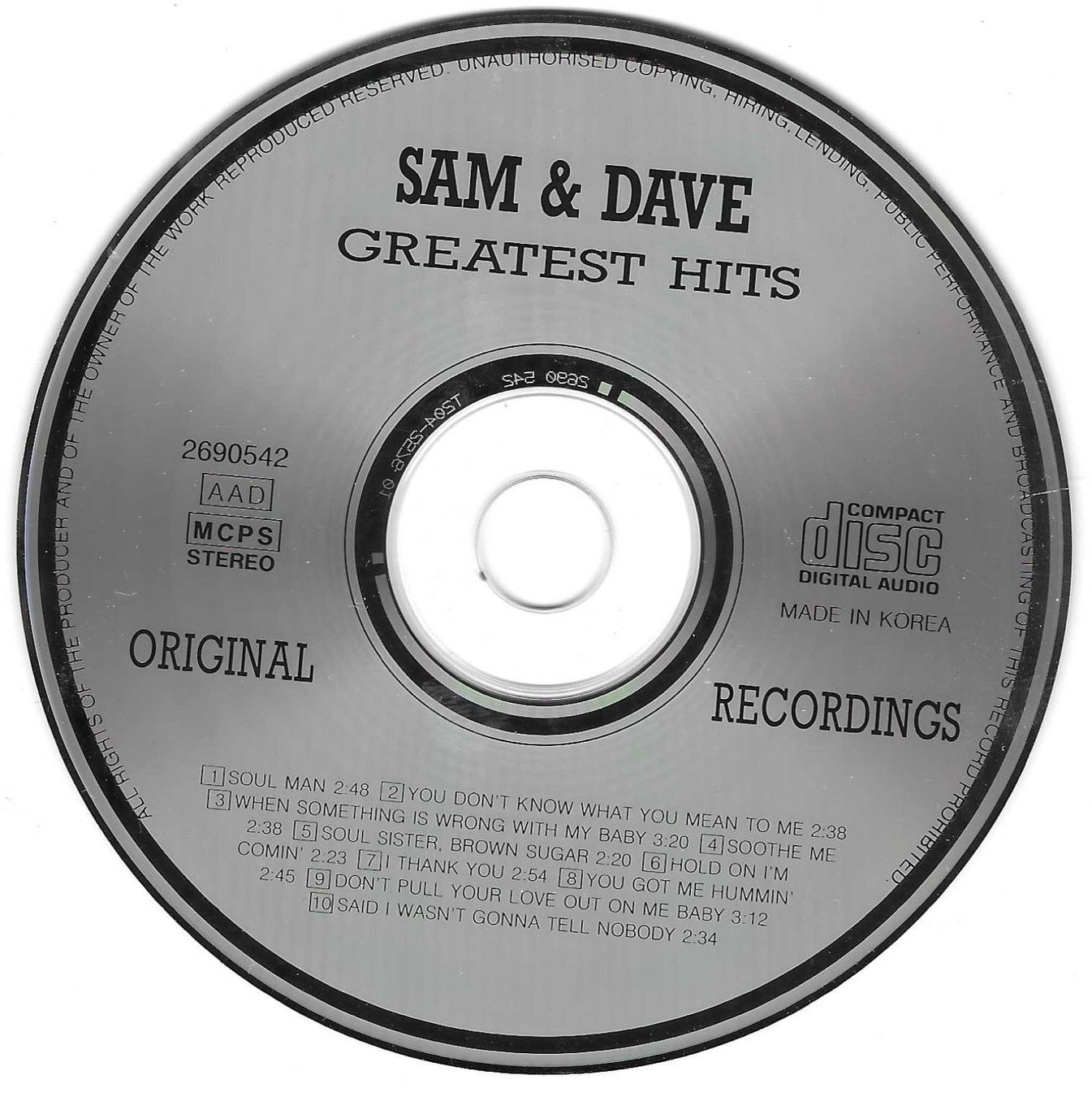 CD: SAM & DAVE  -  GREATEST HITS – Usato da Bex venduto da Giorgiob 2