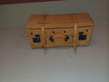 Vintage Koffer/Reisekoffer, hellbraun, Top Zustand!