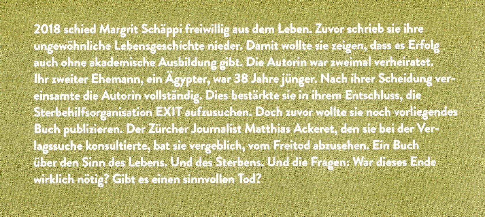 Bücher: Margrit Schäppi, Lebensraterin, EXIT – Gebraucht aus Aarau von Elmaar41 1