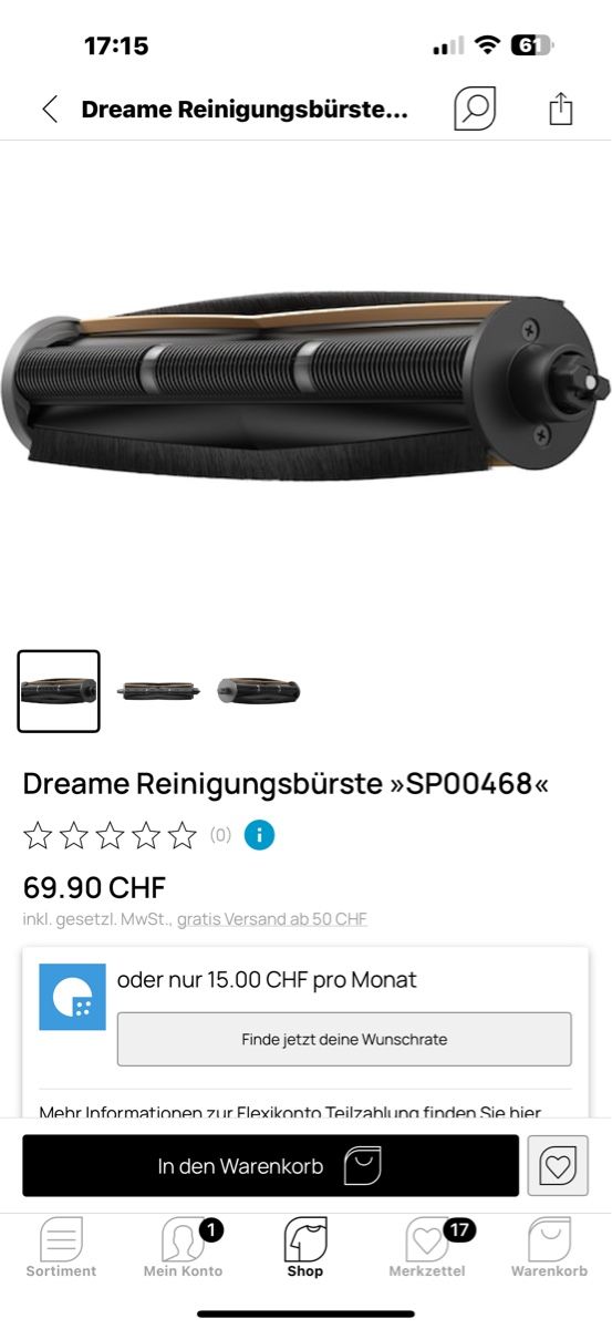 Dreame Aspirapolveri & Accessori: Dreame Reinigungsbürste – Usato da Oeschgen venduto da Mich_elle 2