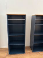 2 Büchergestelle Skruvby - tadelloser Zustand schwarzblau