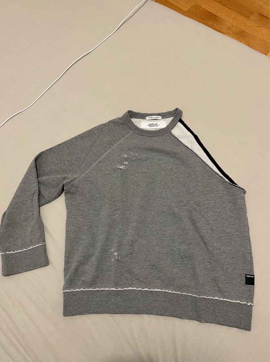 Replay Pullover & Sweatshirts: Pull Replay gris chiné taille M - look décontracté ! – Gebraucht aus Prangins von Leelou11