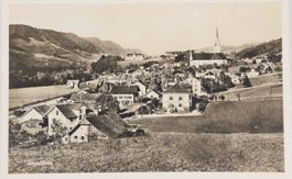 Schüpfheim LU Ortsansicht mit Kirche Nr.11393a , ca.1940