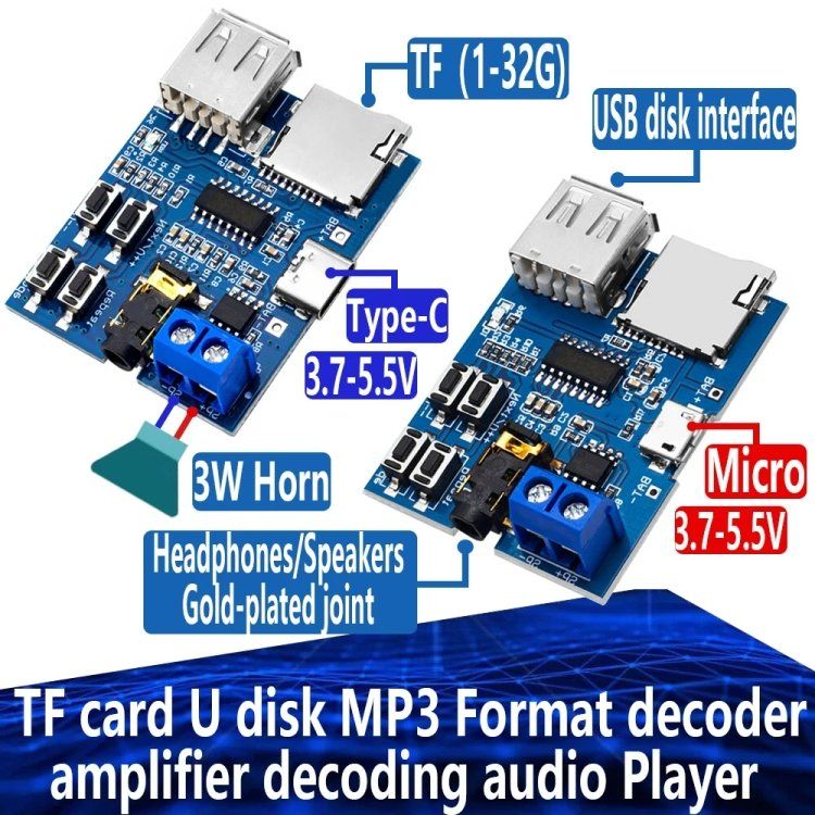 Composants électroniques: MP3-Decoderplatine, Decoder, TF-Karte, USB-Flash-Laufwerk – Neuf avec emballage d'origine à Aesch BL par Elektronik_Laden