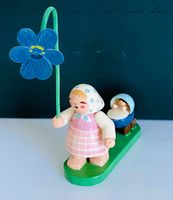 Erzgebirge Wendt&Kühn Blumenkind/Puppenwagen, Top Zustand