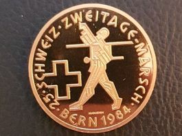 Medaille 25. Zweitagemarsch Bern 1984
