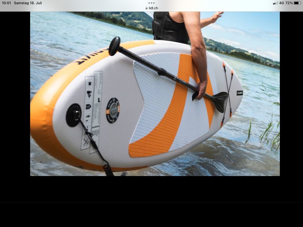 Tavole da surf e di nuoto: SUP - Board mit Paddel und Pumpe – Nuovo (secondo la descrizione) da Zug venduto da Roti58 2