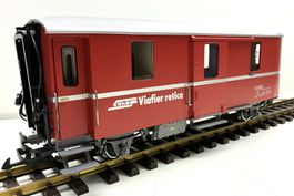 LGB= RhB Gepäckwagen D 4062 - Rhätische Bahn - beleuchtet