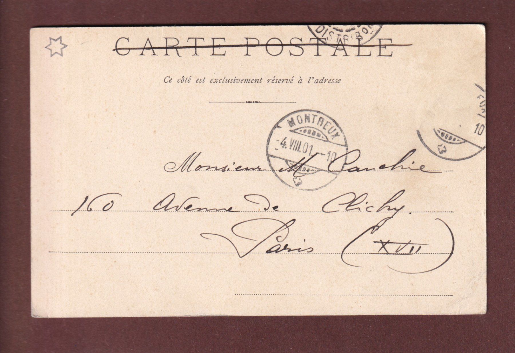 Ansichtskarten: MONTREUX - Vaudoise - Dents du Midi - 1901 – Gebraucht aus Pully von nicecards 1