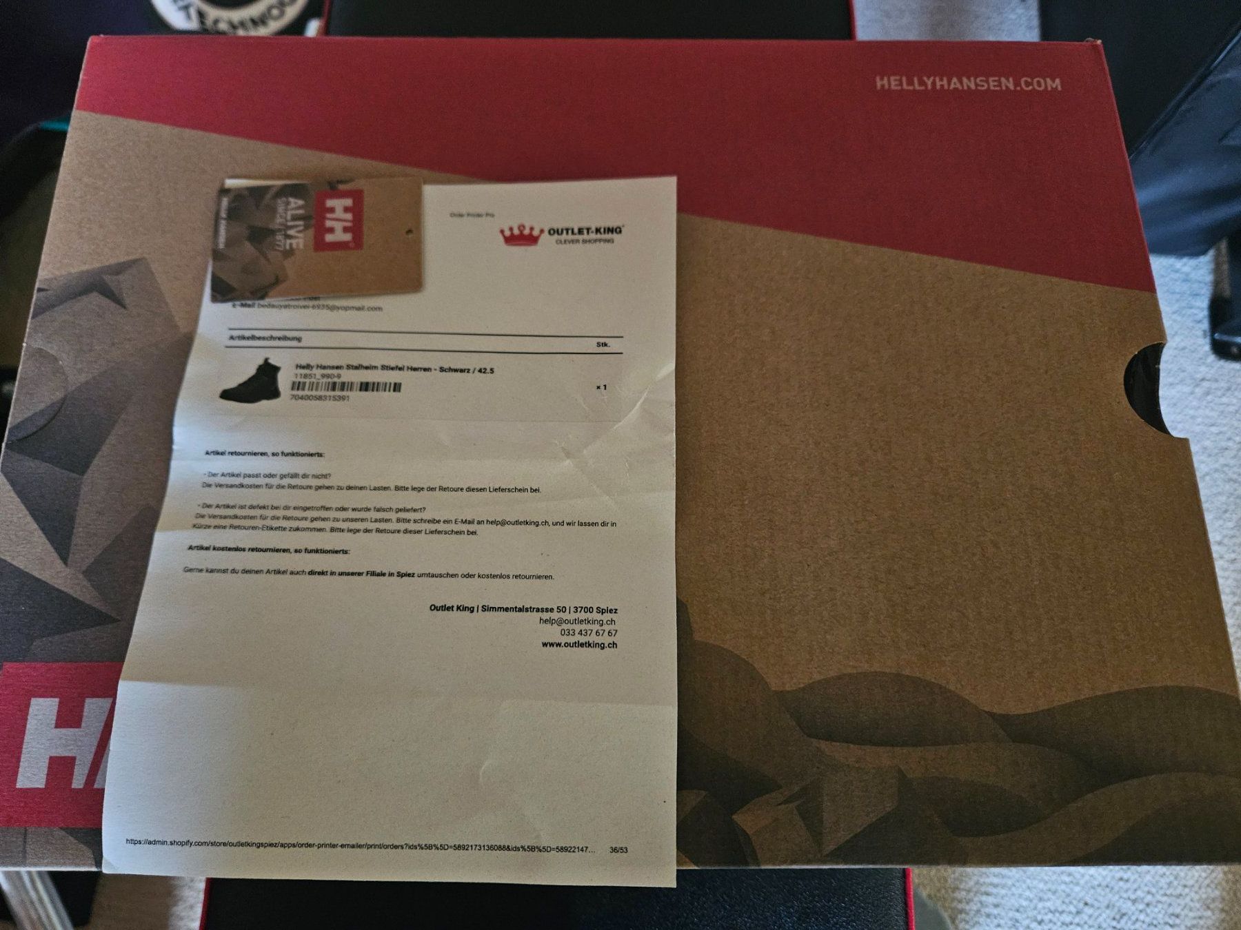 Helly Hansen Scarpe da uomo: Helly Hansen Stalheim Wander/Trekkingschuhe 42.5 – Usato da Bern venduto da watchcomp. 5