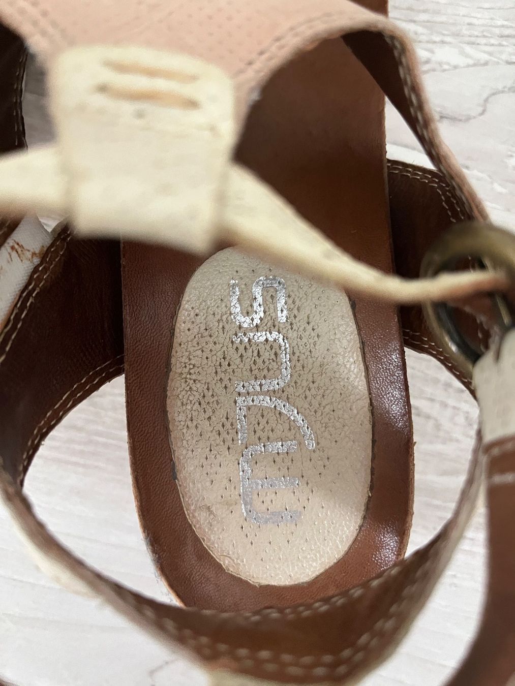 Mjus Damenschuhe: Sandales compensées MJUS beige-rose – Gebraucht aus Court von Style_ambre 2