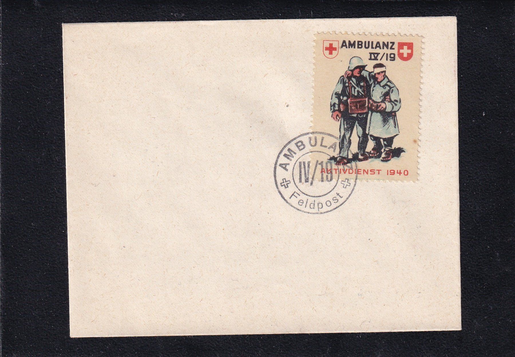 Alle Briefmarken: Ambulanz IV/19 - 1940 – Gebraucht aus Orvin von Pyaeschli