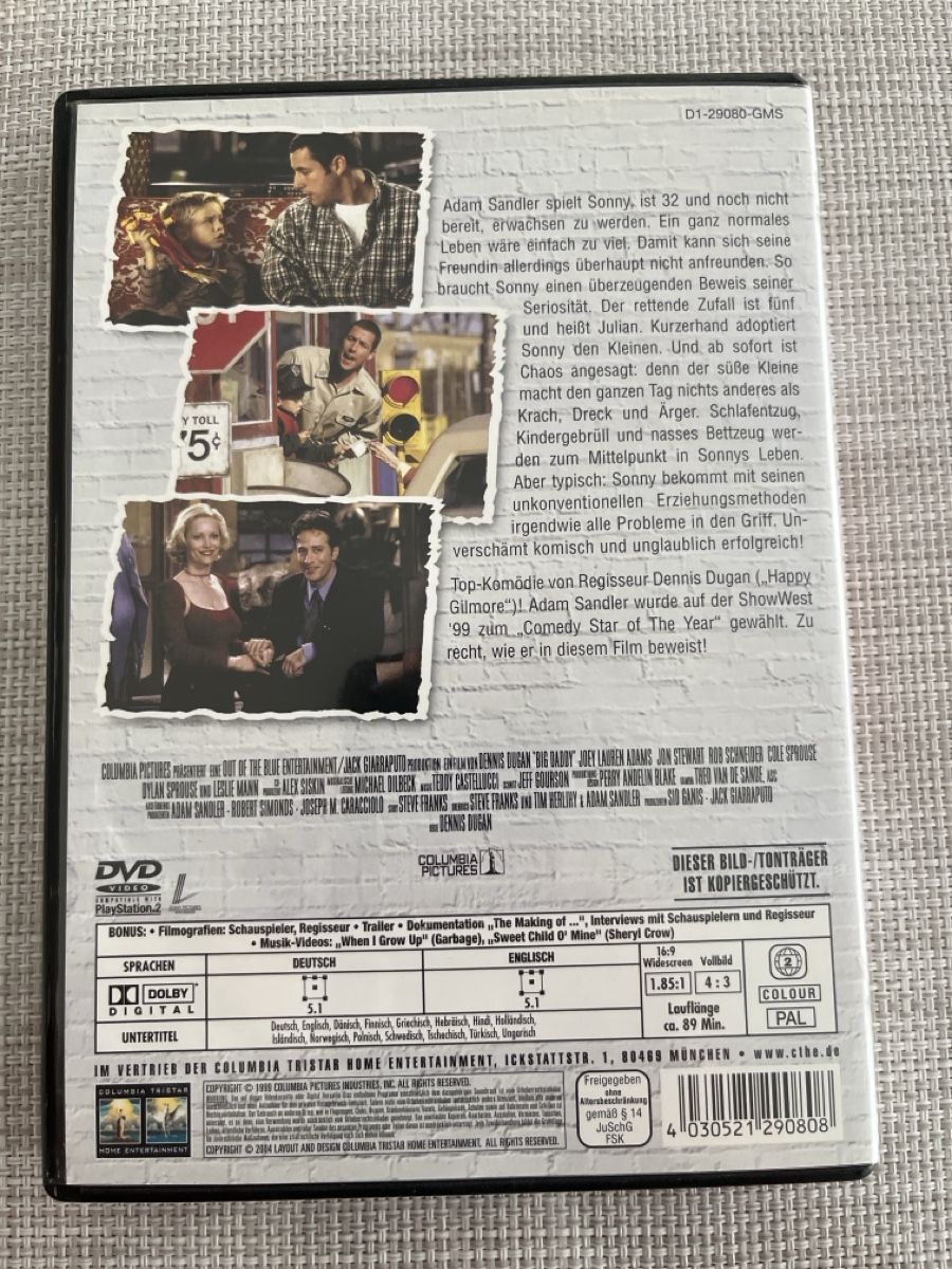 Tutti i DVDs: Big Daddy - Komödie mit Adam Sandler – Usato da Bassersdorf venduto da VERO-EN 2
