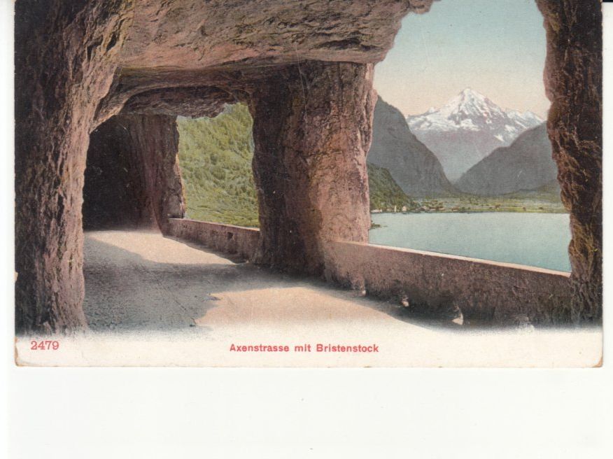 Cartoline postali: Axenstrasse 1907 mit ST Sisikon – Usato da Bürglen TG venduto da StampGraf