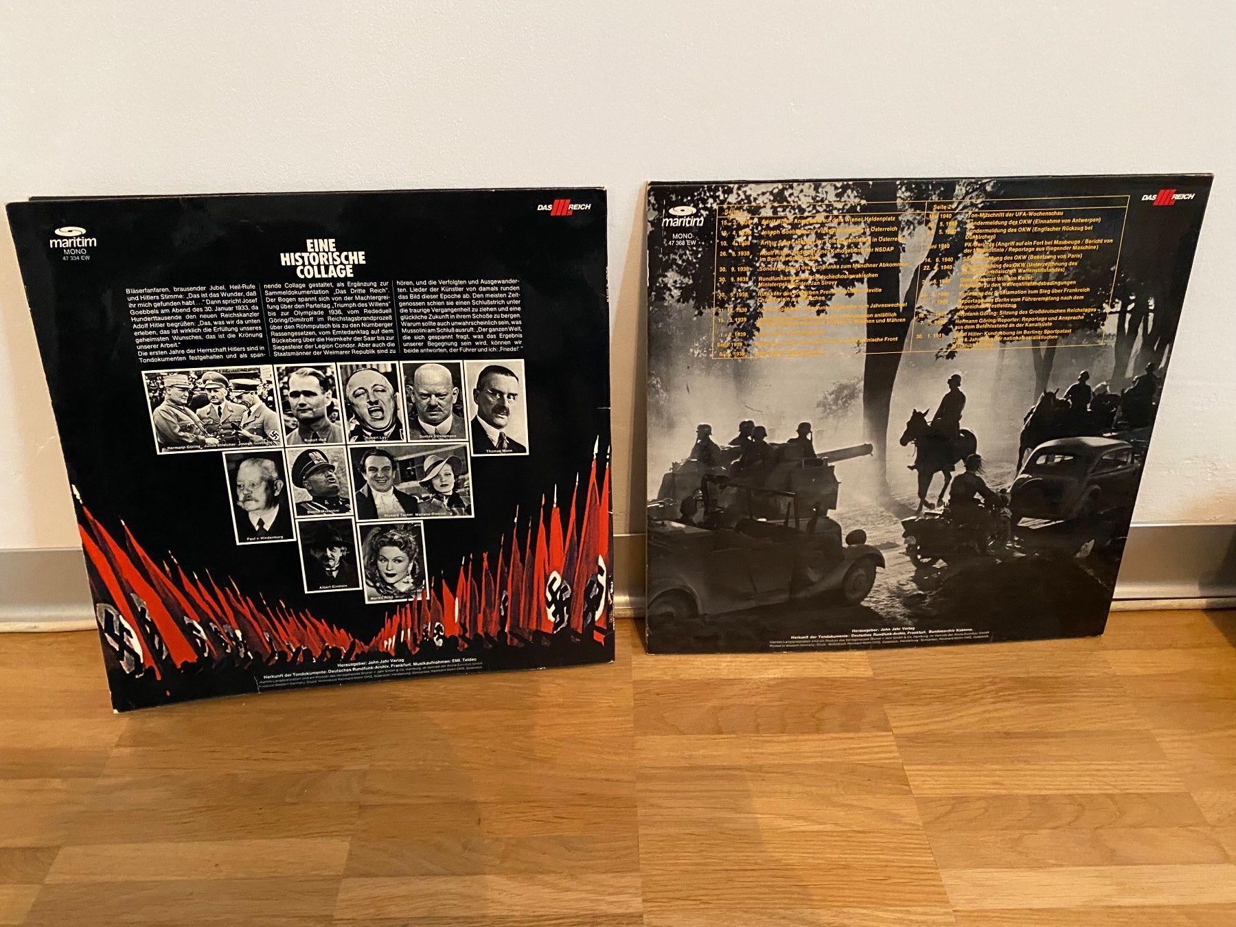Dischi in vinile: Das Reich - Eine Historische Collage 1. & 2. Teil / Vinyl – Usato da Rotkreuz venduto da mia_dc2r 1