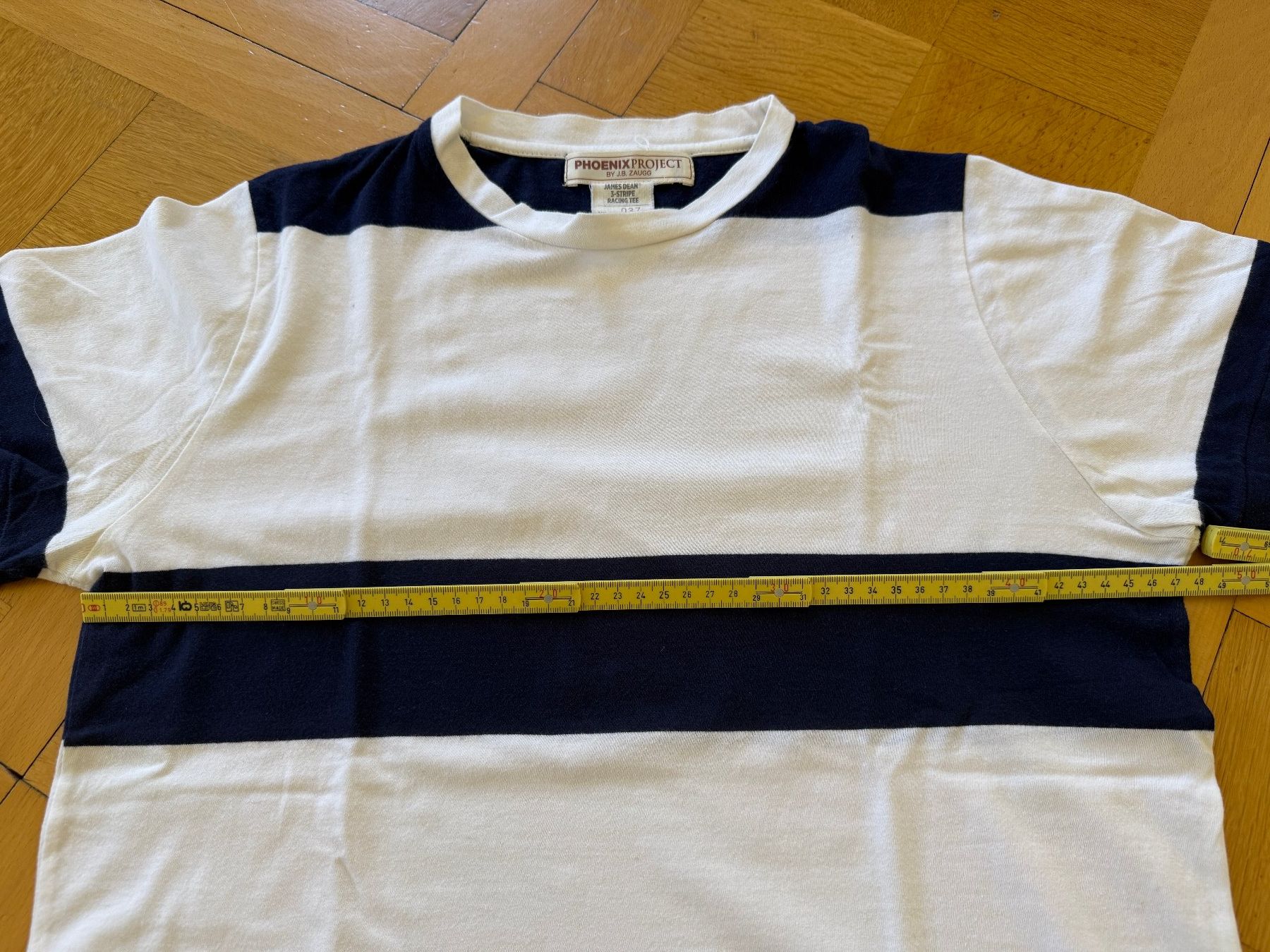 T-shirt: James Dean 3-Stripe Racing Tee, Phoenix Project, Grösse S – Usato da Bern venduto da patso 7