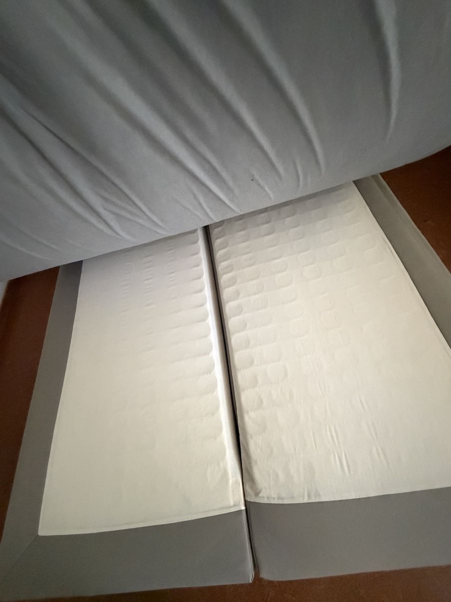 Ikea Betten: Boxspringbett mit Kopfteil, grau, 160x200cm – Gebraucht aus Muri AG von ElenaBaro 4