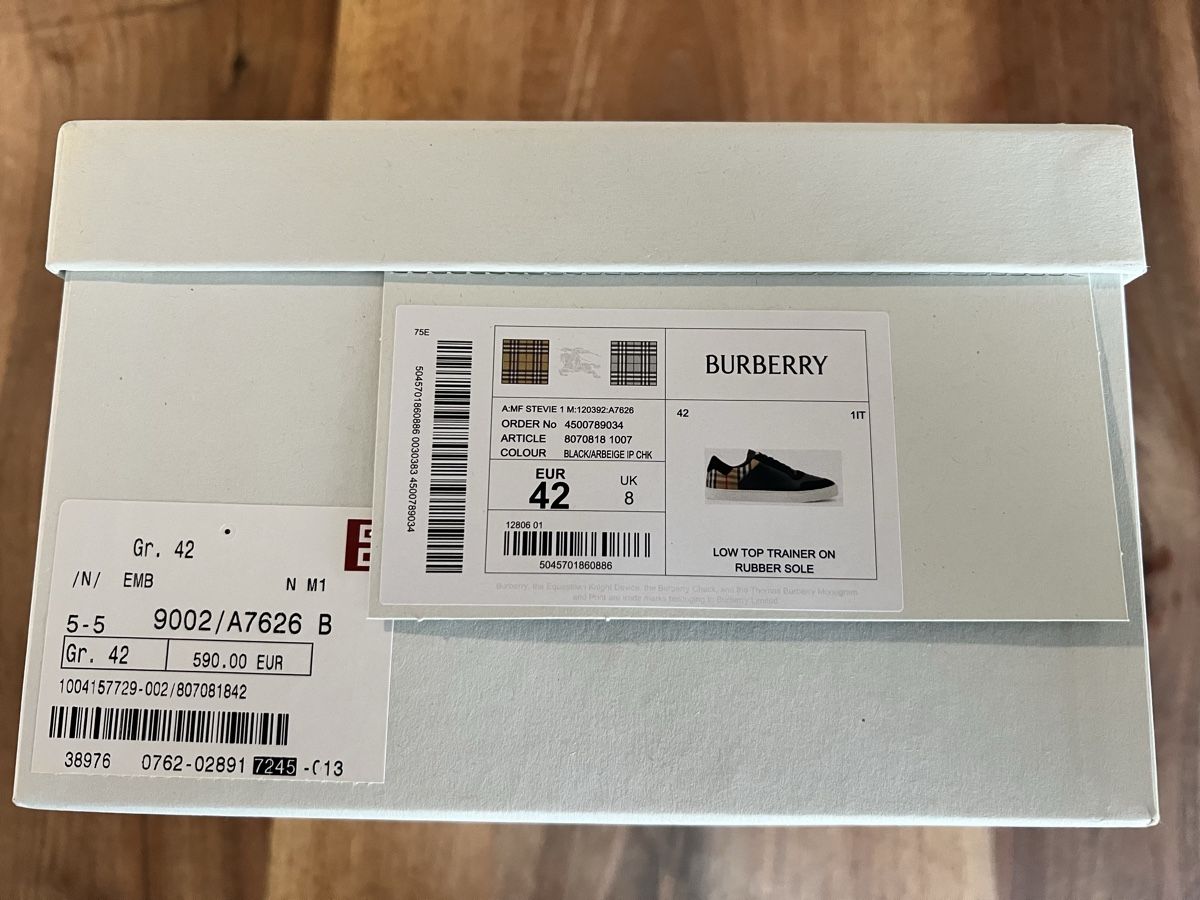 Burberry Herrenschuhe: Burberry Low Top Sneakers EU42 – Neu (gemäss Beschreibung) aus Schwerzenbach von TypeR 4