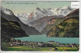 Brunnen und der Urirotstock - Litho