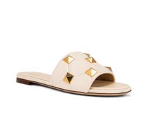 Valentino Garavani Roman Stud Leder Sandalen in Weiss
