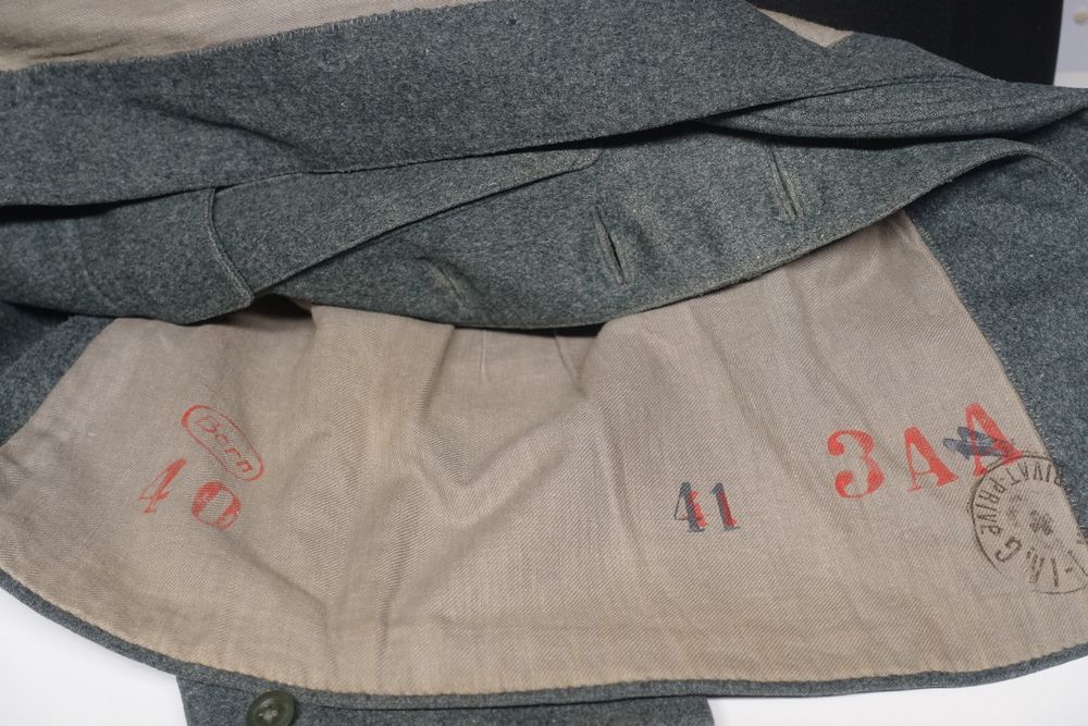 Dutch Army Deutsche Marine Lederjacke – Echter Rindsleder-Erbsenmantel In Blau, Military-Style Militärjacke Double Breasted