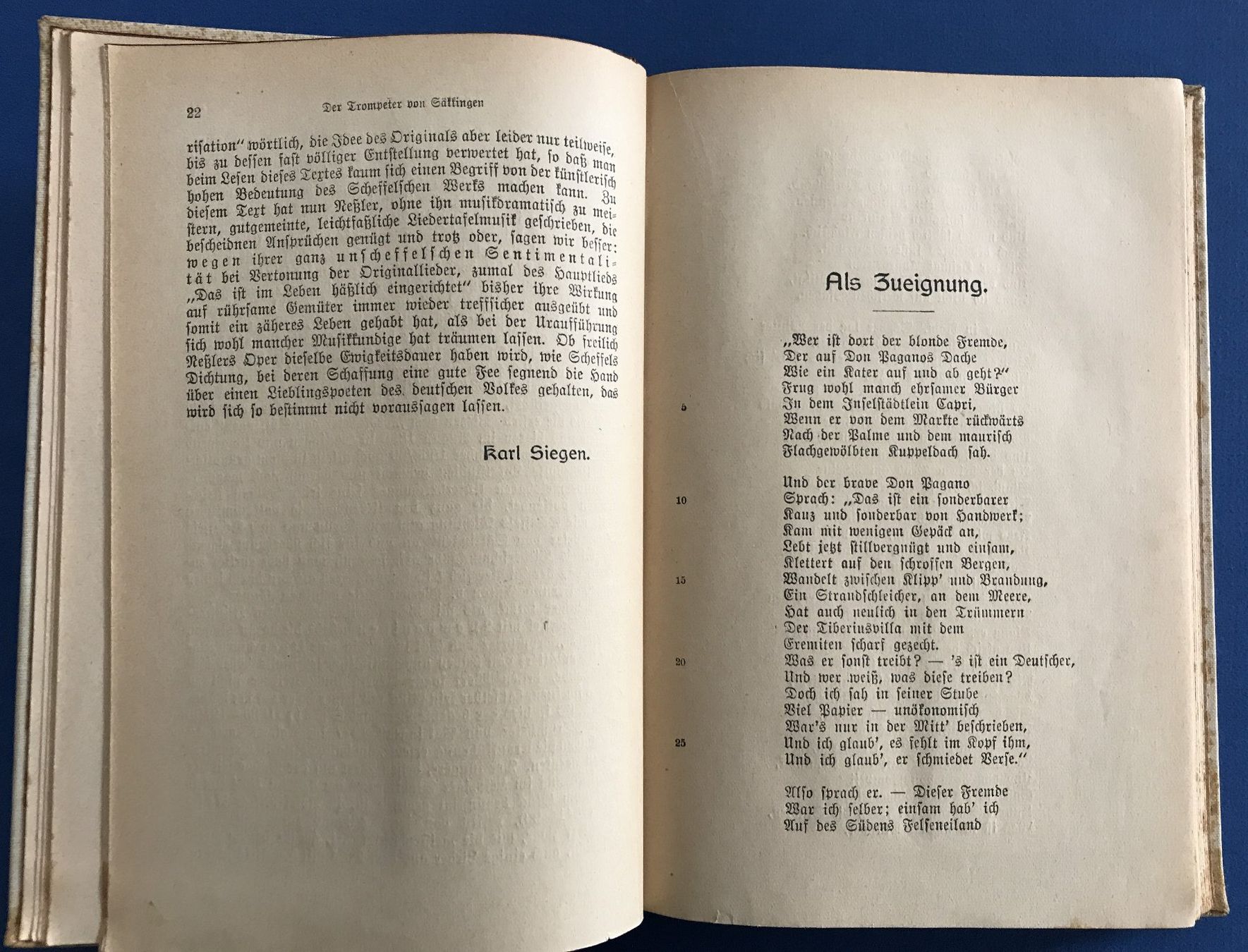 Libri: J.V. von SCHEFFEL: DER TROMPETER VON SÄKKINGEN – Usato da Zürich venduto da Domus09 3