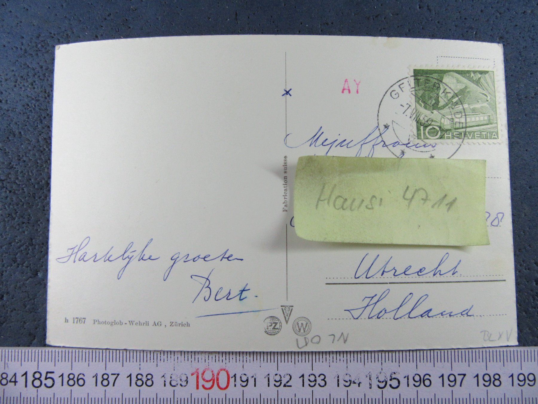 Cartoline postali: GELTERKINDEN BL AK 1959 – Usato da Ettingen venduto da Hausi4711 1