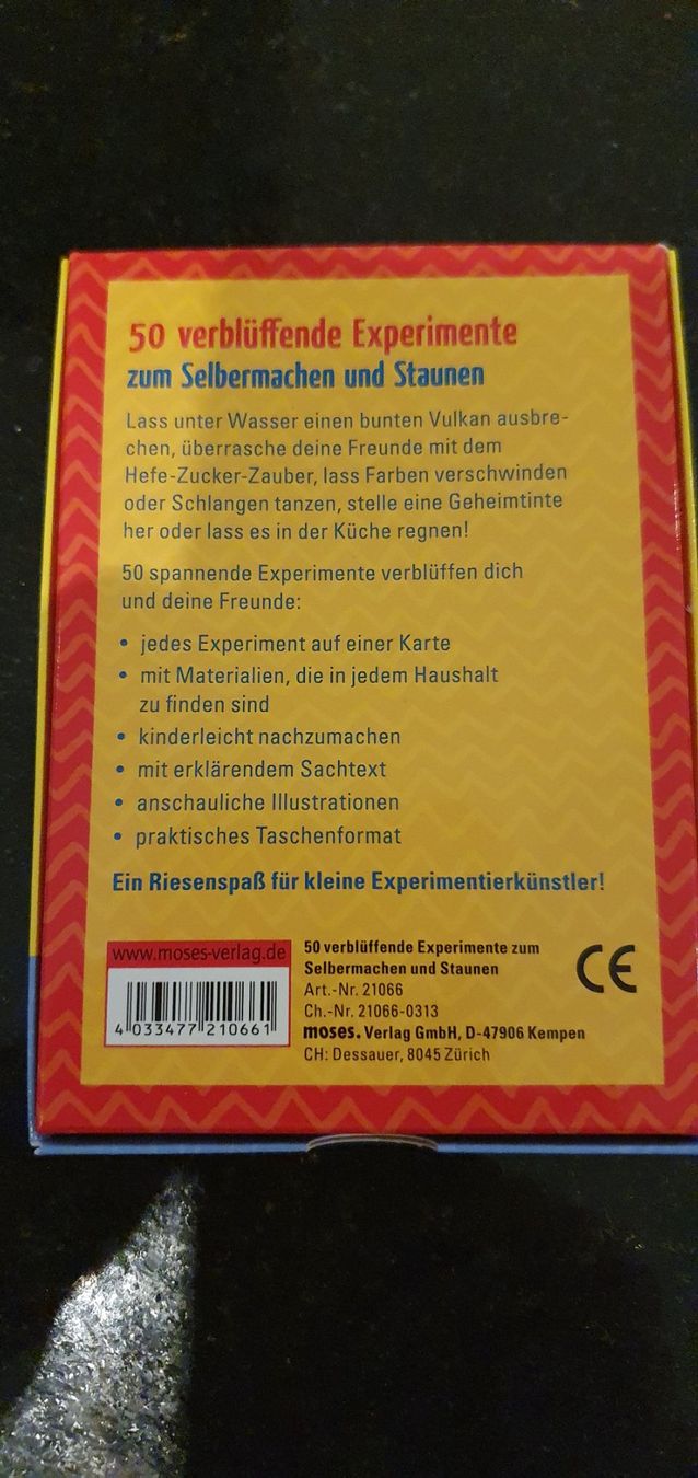 Giochi: 50 verblüffende Experimente – Nuovo (secondo la descrizione) da Wallenwil venduto da Rainbow45 1