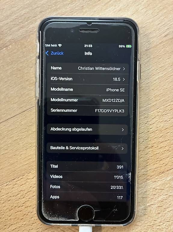 Telefoni cellulari / Smartphones: iPhone SE – Usato da Zofingen venduto da Scbtrizo 3