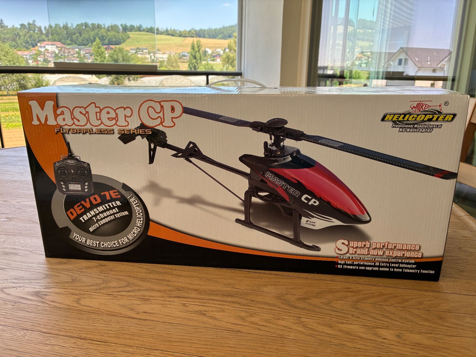 Walkera RC Modellbau: RC Helikopter  Walkera Master CP mit DEVO 7E Transmitter – Gebraucht aus Steffisburg von Hue2013