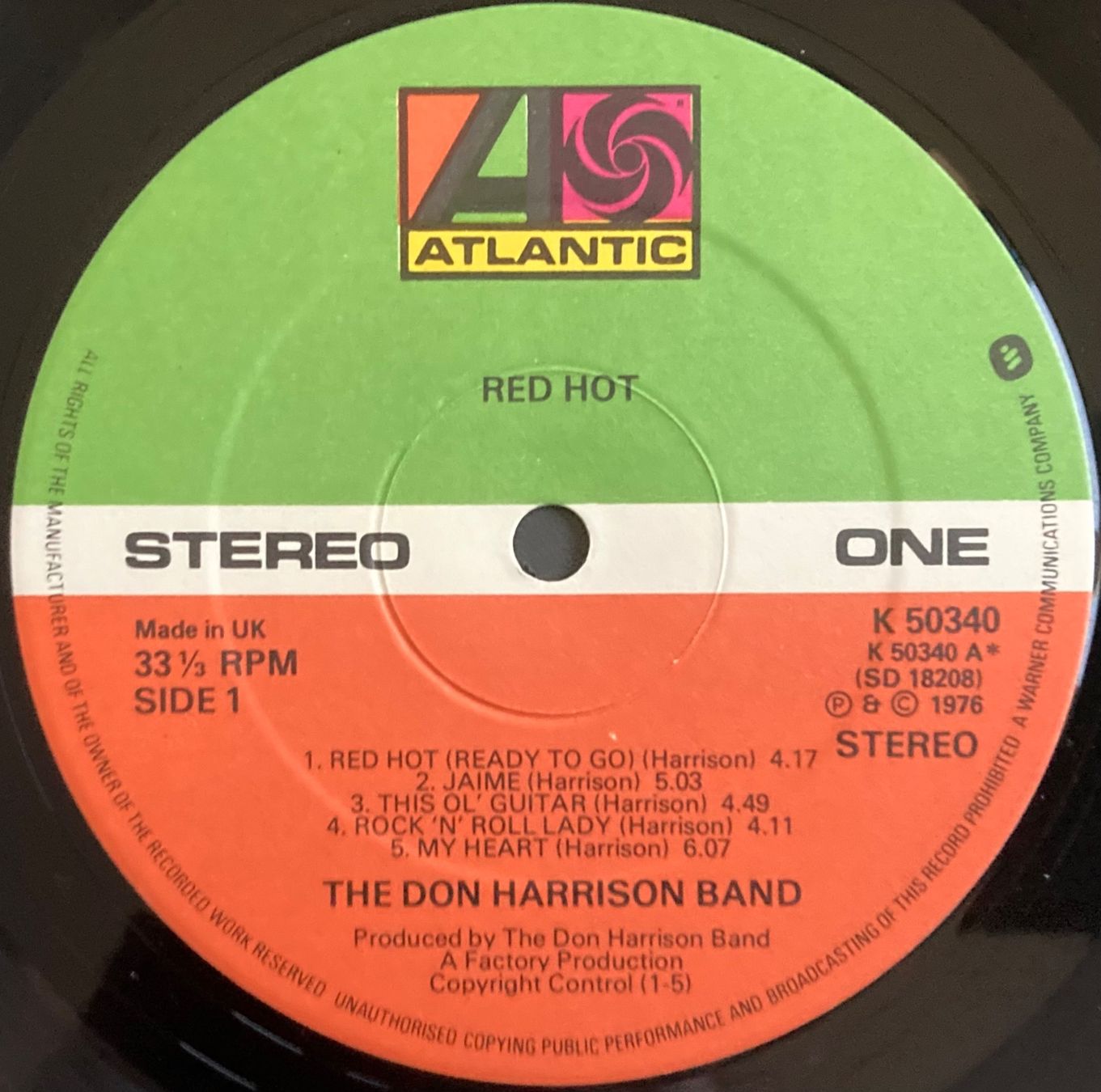 Dischi in vinile: THE DON HARRIS BAND - RED HOT – Usato da Poliez-Pittet venduto da Newtown-Records 3