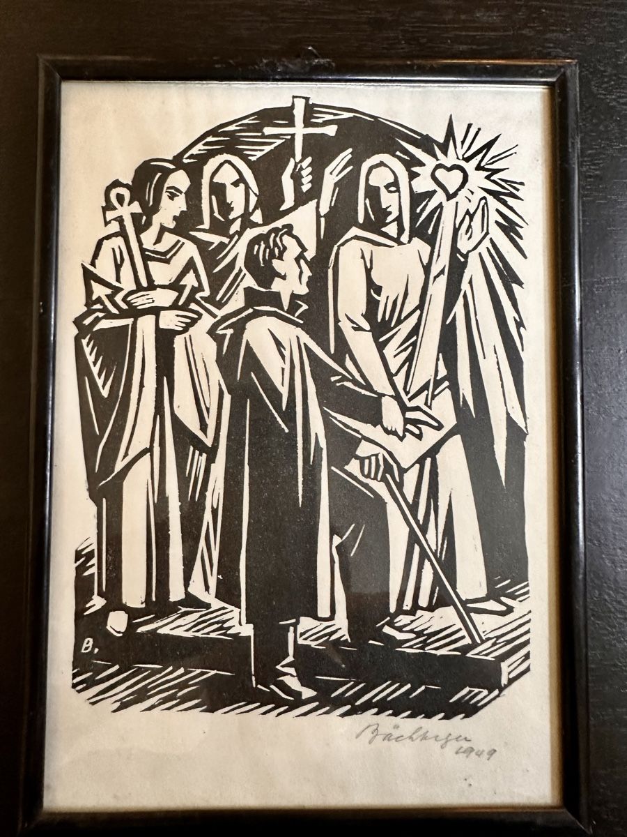 Gravures sur bois: 2 Holzschnitte oder Lithos von A.M. Bächtiger – D'occasion à Zürich par marusapulmi