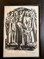 2 Holzschnitte oder Lithos von A.M. Bächtiger