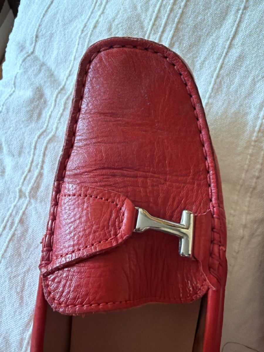 Globus Scarpe da donna: Globus: Autoschuhe rotes Leder Gr. 38 – Usato da Dübendorf venduto da Quercia27 4