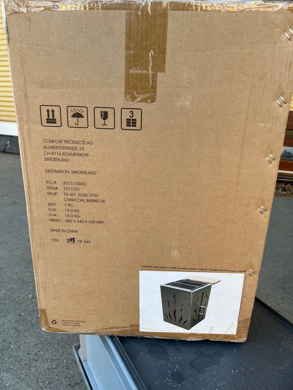 Griglie: Fireking Cube - Holz, Holzkohlengrill - Feuerstelle, neu – Nuovo e nell'imballaggio originale da Gossau SG venduto da Sombat 1