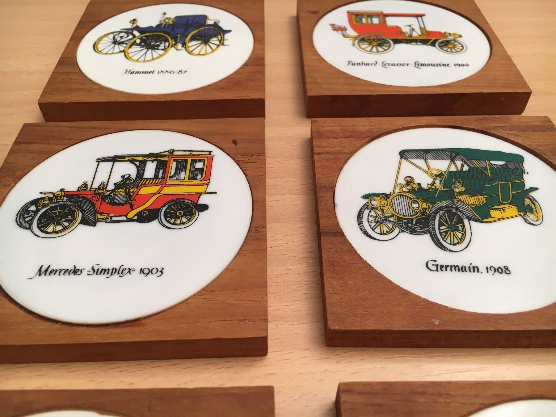 Sottobicchieri: 6 Untersetzer mit Oldtimer von 1886-1909 – Usato da Luzern venduto da Jiggy_8898 2
