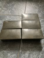 5 Stk. alte olivgrüne Kunststoffboxen Armee Militär