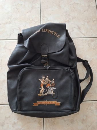 Vintage Lederrucksack "Motorrad Lifestyle"