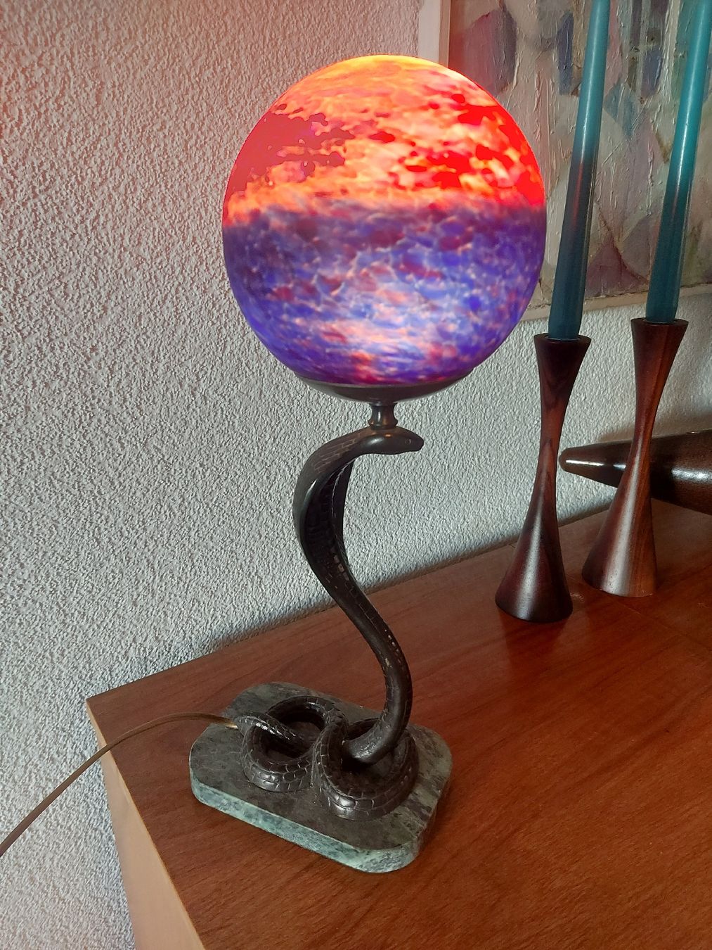 Lampade: Tischlampe Kobra aus Bronze – Nuovo (secondo la descrizione) da Ostermundigen venduto da son_vd9k