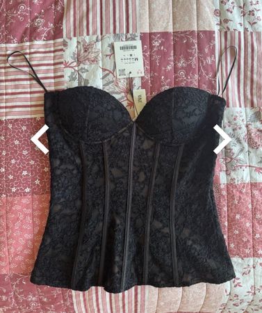 Lace Corset Top M Zara neu mit Etikette; Neu Preis: 39,90 Fr