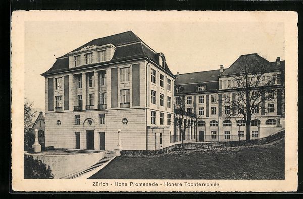 Cartes postales: Zürich, Hohe Promenade, Höhere Töchte – D'occasion à Berlin par bartko-reher