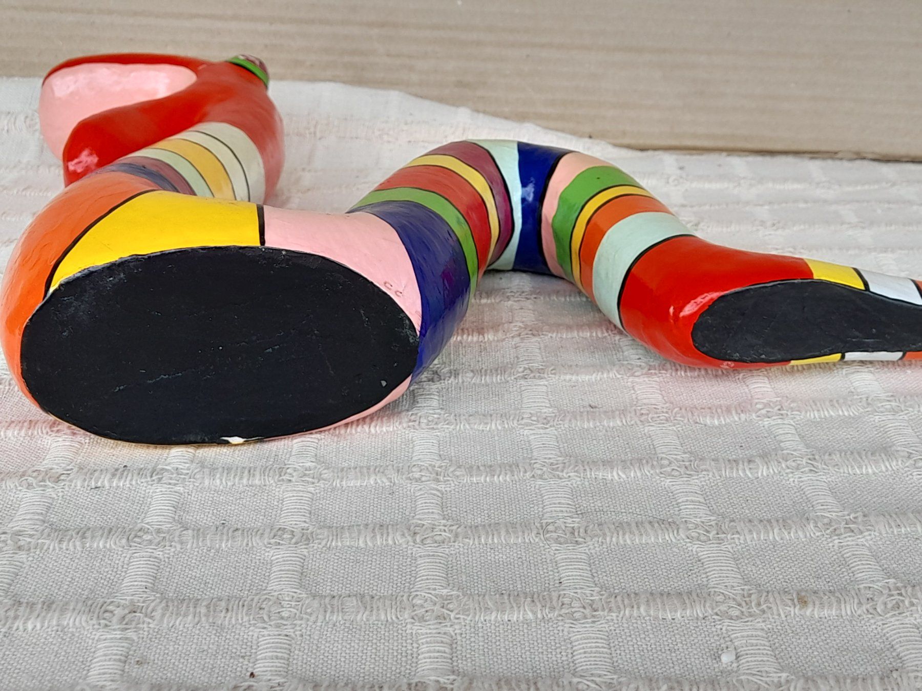 Figuren: Skulptur Schlange bunt – Gebraucht aus Thun von  2