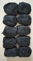 Edles Naturgarn SCHWARZ– Seide/Kaschmir/Wolle–10×50 g