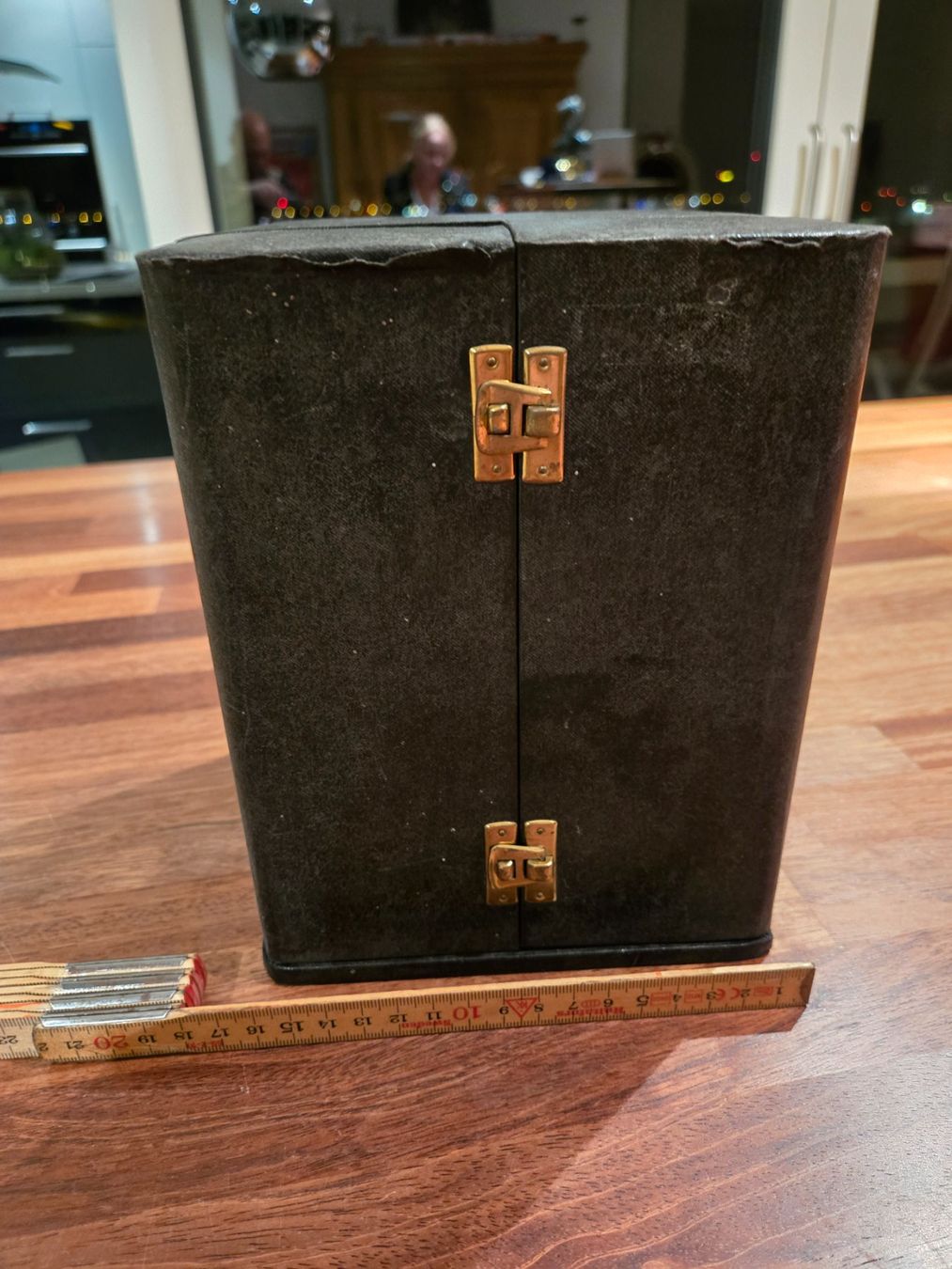 Portagioie: Antike Schmuckschatulle mit Samt, Klappbox – Usato da Wangen ZH venduto da ah63 4