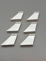 6x Lego White Tail 4 x 1 x 3 NEU