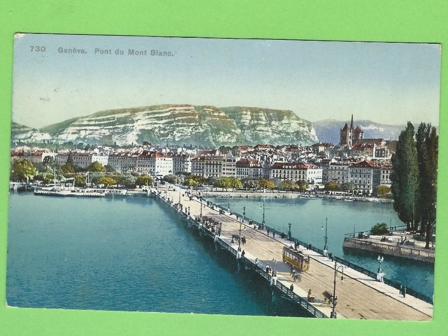 Cartoline postali: Genève, Pont du Mont-Blanc – Usato da Zürich venduto da t24_de