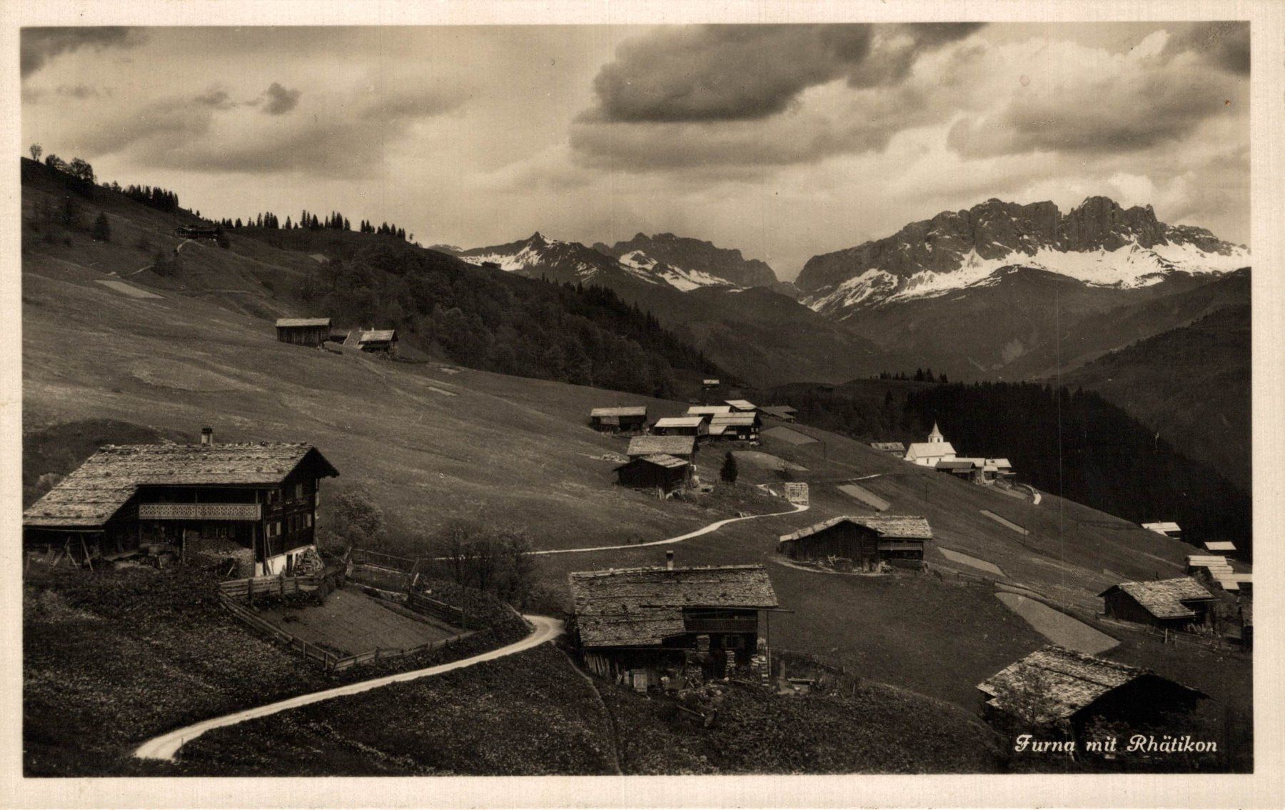 Cartoline postali: Furna mit Rhätikon – Usato da Bronschhofen venduto da Astore