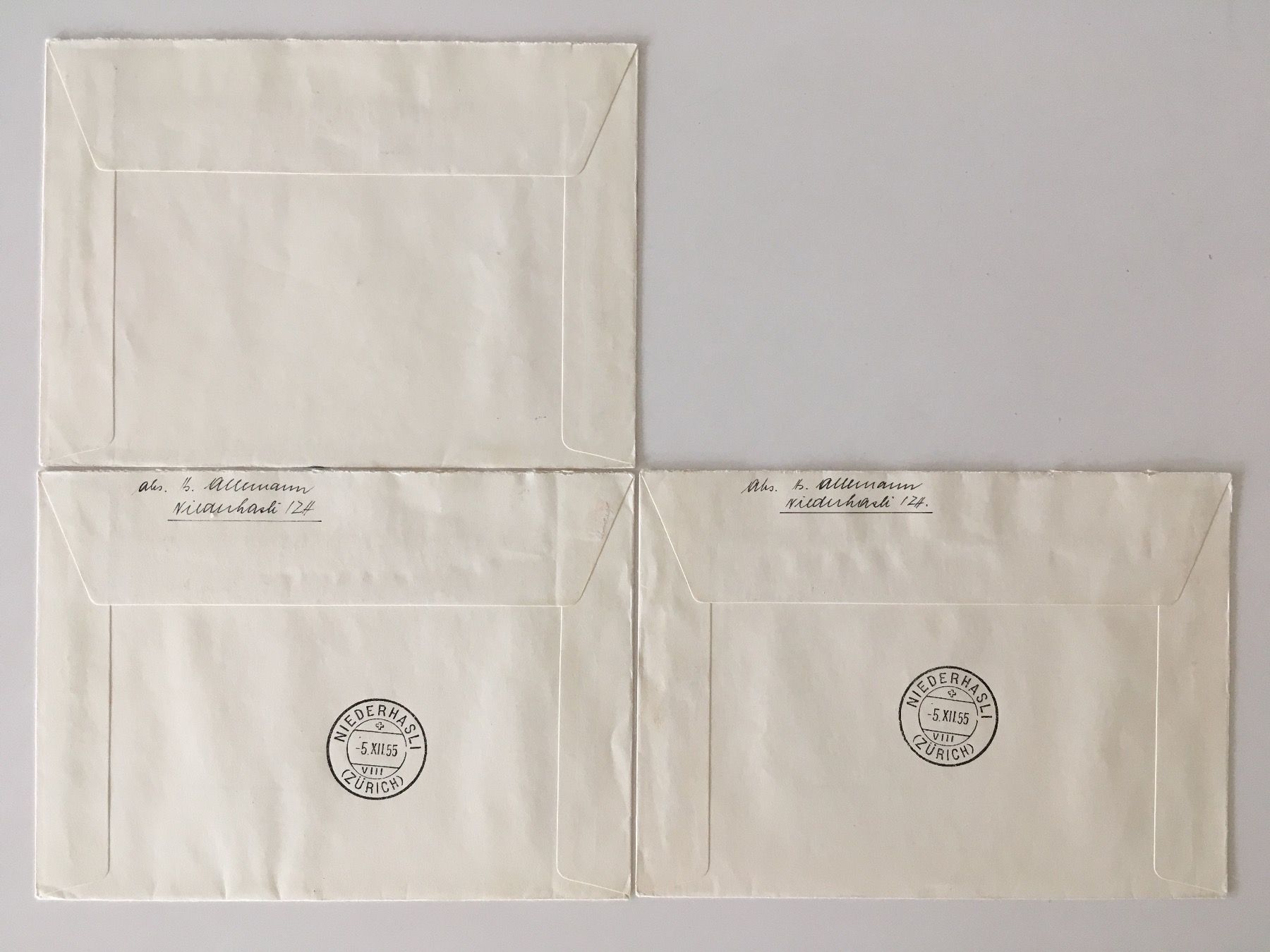 Tutti i francobolli: 3 PRO JUVENTUTE 1955 FDC gelaufen – Usato da zürich venduto da Cf8000 1