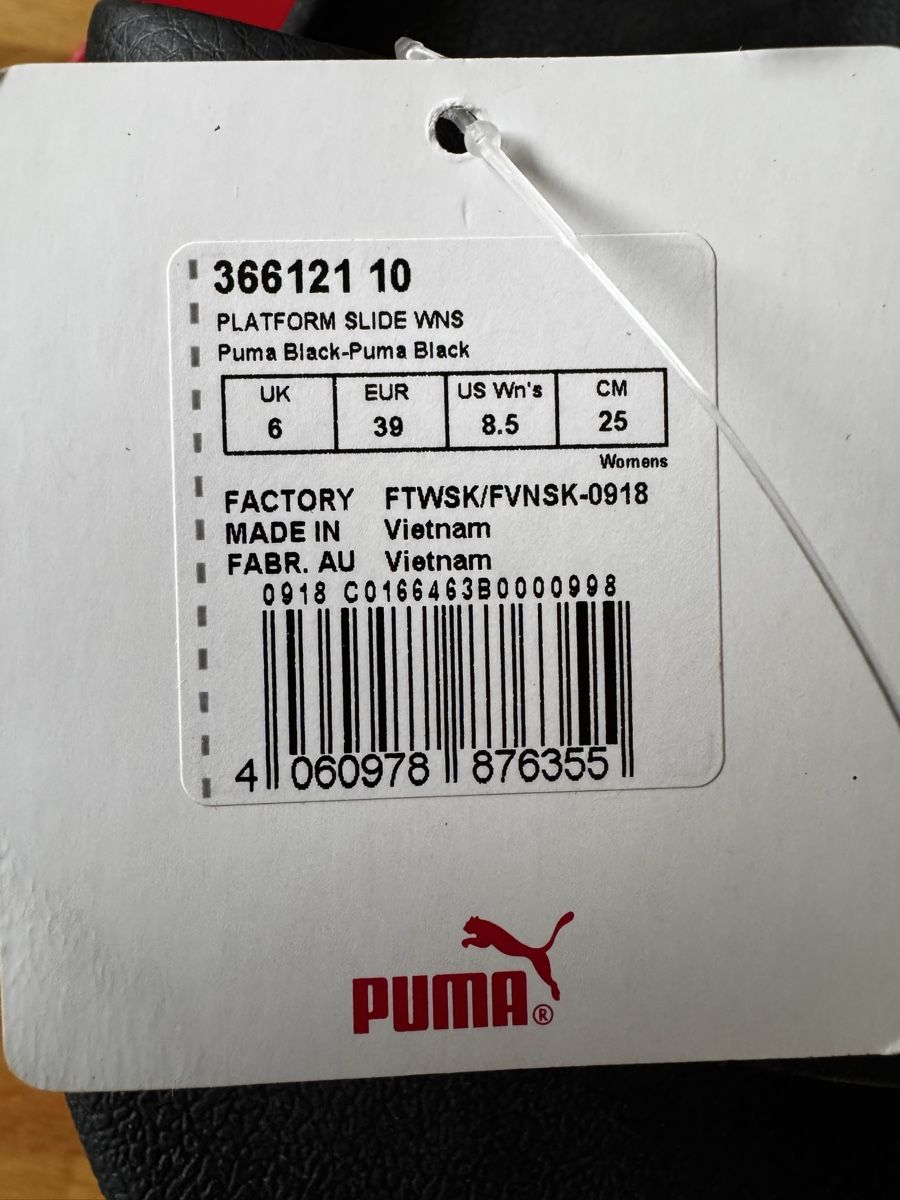Puma Scarpe da uomo: Puma Platform Slides Gr.39 Schwarz NEU – Nuovo e nell'imballaggio originale da Zuerich venduto da Koralle8 1
